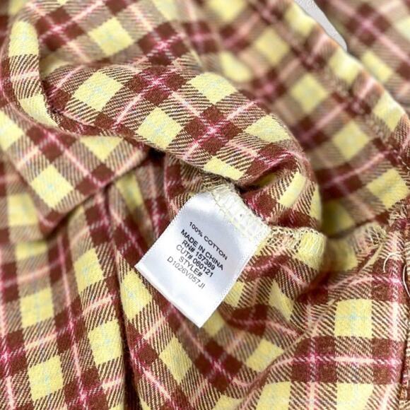 Altar’d State Plaid Flannel Shirt Women’s S Cropped Relaxed Boyfriend Fit NWOT - Picture 5 of 9